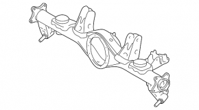 Балка задняя Toyota 4Runner 10-24
