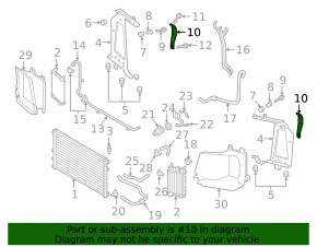 Suport pentru radiator suplimentar dreapta Audi Q7 16-