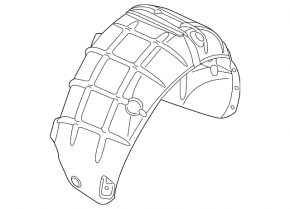 Подкрылок задний правый VW Passat b8 16-19 USA