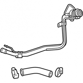 Заливная горловина топливного бака Ford Fiesta 11-19 1.6