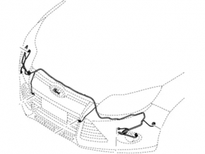 Bara fata Ford Focus mk3 11-14 pre-restilizare, sub faruri de ceata
