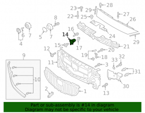 Suport grilă radiator stânga sus Mazda 6 18-21