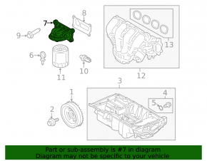 Корпус масляного фильтра Ford Escape MK4 20-26 hybrid, plug-In