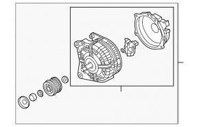 Генератор VW Atlas 24-26 2.0T SEG 140A
