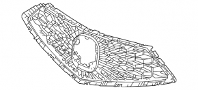 Grilă radiator Acura MDX 21-25 2022-24, fără vedere panoramică, fără specificații A