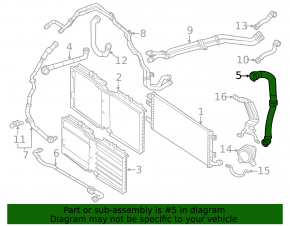 Патрубок системы охлаждения Mercedes W167 GLE 450 20-26