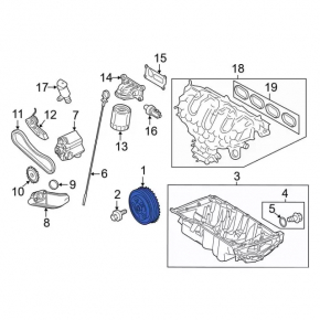 Шкив коленвала Ford Edge 15-24 2.0T