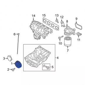 Шкив коленвала Ford Edge 15-24 2.0T