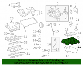 Полуподдон масляный Lexus RX350 16-22 2GR-FKS