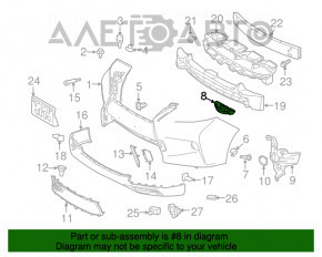 Крепление переднего бампера левое Lexus RX350 RX450h 13-15 рест