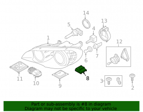 Управление AFS левый BMW X5 E70 07-13