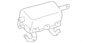 Подушка безопасности airbag пассажирская в торпеде Toyota Rav4 19-24