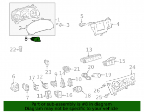 Кнопка аварийной сигнализации Toyota Sienna 11-14 бежевая