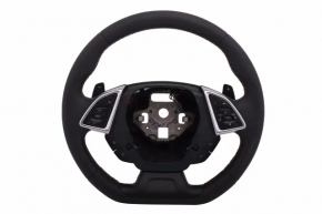 Руль Chevrolet Camaro 16-24 кожа, черн, SS, без кнопок, без накладки