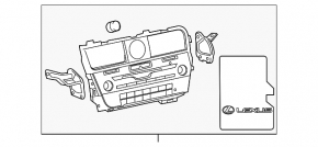Головное устройство Lexus RX350 RX450h 16-19 с навигацией, p11553