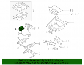 Кнопка паркинга Hyundai Tucson 22-26 серебро