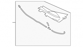Решетка дворников пластик левая Mazda 3 19-26