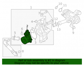 Помпа водяная BMW 3 G20 21-26 B58