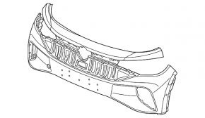 Бампер передний голый Volkswagen ID.4 21-22