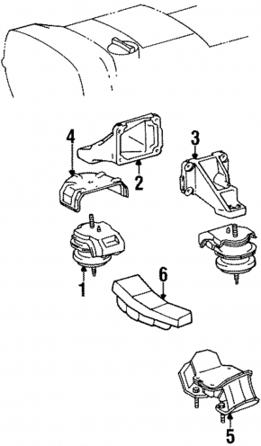 Подушка акпп Lexus IS200 99-05
