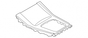 Накладка центральной консоли BMW X7 G07 19-26 Fineline Stripe, глянец