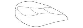 Scaun șofer pentru Toyota Prius 50 19-22 fără airbag, material textil, negru, mecanic, încălzit