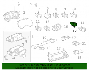 Кнопка ODO TRIP Toyota Venza 23-24