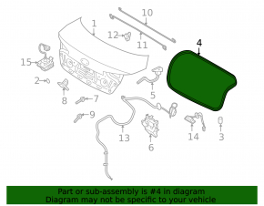 Garnitura capac portbagaj Kia Optima 11-15