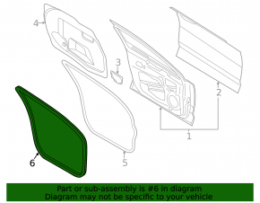 Уплотнитель дверного проема передний левый Ford Fusion mk5 13-20