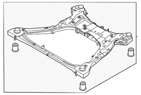 Подрамник передний Hyundai Sonata 20-23 2.5