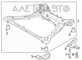 Subcadru față Hyundai Sonata 20-23 2.5