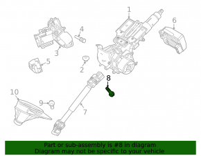 Рулевой карданчик Ford Fiesta 11-19