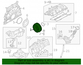 Шкив коленвала BMW X3 G01 18-21 2.0T