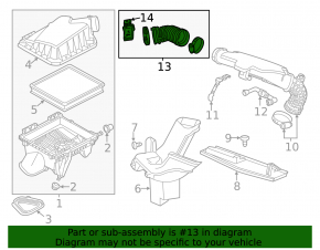 Воздуховод Chevrolet Malibu 13-15