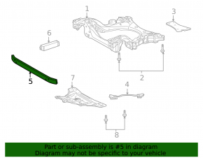 Передняя балка усиление Lexus LS460 07-09 rwd