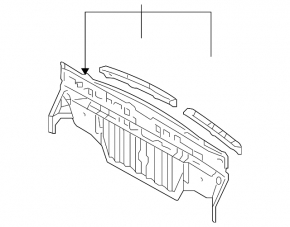 Задняя панель Lexus GS300 GS350 GS430 GS450h 06-11