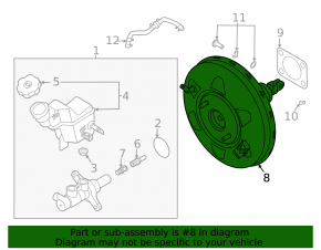 Вакуумный усилитель Kia K5 21-24 1.6T без stop-go