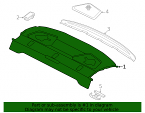 Raft spate Audi A3 22-26 negru