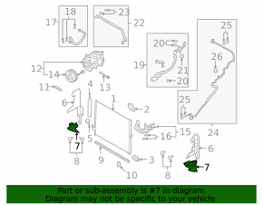 Deflector radiator stânga jos pentru Infiniti FX35 QX70 09-17