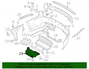Защита заднего бампера Land Rover Range Rover Velar 18-20