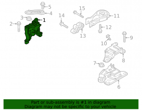 Подушка двигателя правая Mazda CX-50 23-26 2.5T