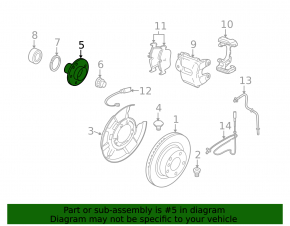 Ступица задняя левая BMW 3 E90 E92 07-12 328xi, 335i, 335is