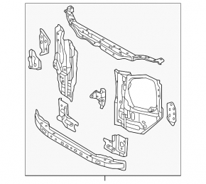 Panou radiator Lexus GX460 10-13 TV