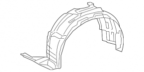Bara de protecție față dreapta Lexus RX350 RX450h 13-15 F-Sport, nouă, originală
