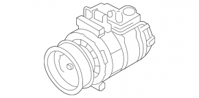 Компрессор кондиционера VW Touareg 11-17 3.6