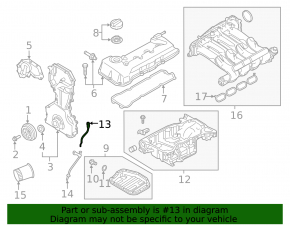 Щуп с трубкой Nissan Rogue Sport 17-22