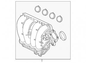 Коллектор впускной Honda CRV 12-14 2.4