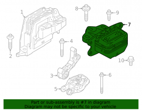 Подушка КПП BMW X1 U11 24-26 B48