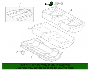 Mufă Isofix pentru scaunele spate Audi A6 C7 12-18, bej