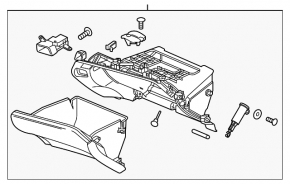Перчаточный ящик, бардачок Honda Clarity 18-21 черн, царапины